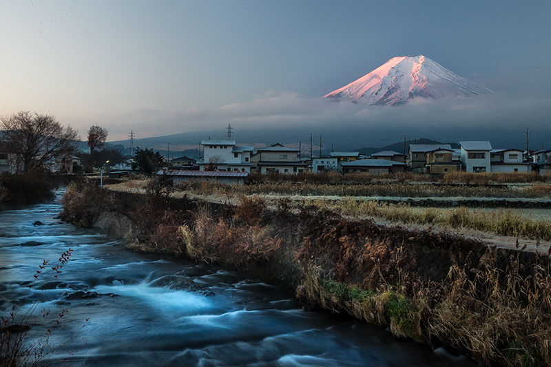 【富士山写真】富士吉田市大明見からの富士山