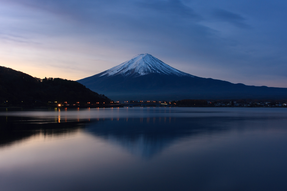 【富士山写真】 河口湖 日の出