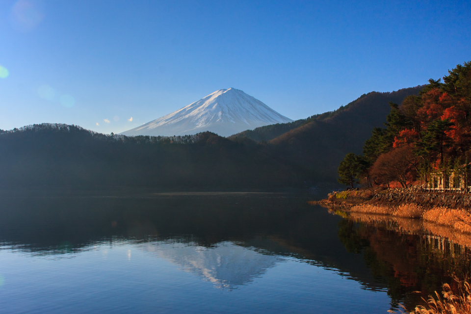 【富士山写真】 河口湖大石地区からの富士山